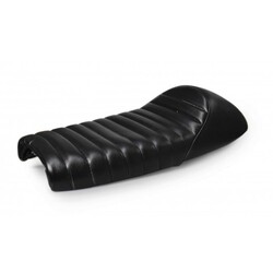 63cm x 25cm Tuck N' Roll Cafe Racer Seat Black 6