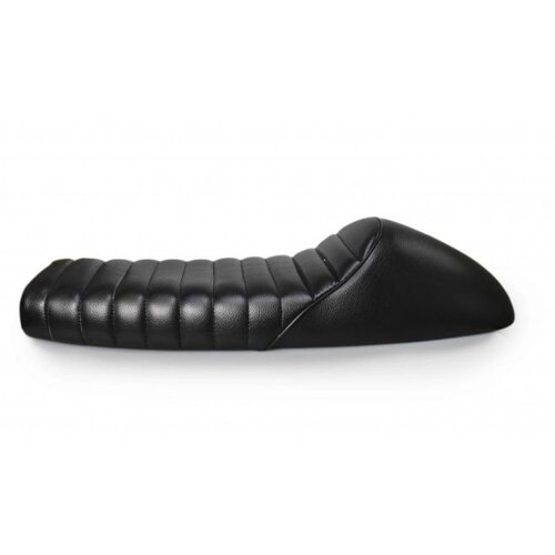 63cm x 25cm Tuck N' Roll Cafe Racer Seat Black 6