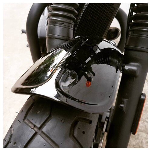 Motone Duckbill Front Mudguard/Fender - Gloss Black - LC