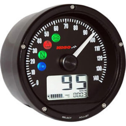D75 Tachometer Schwarzem Ziffernblatt/Oberflaeche/Blende 0-240 km/h ode