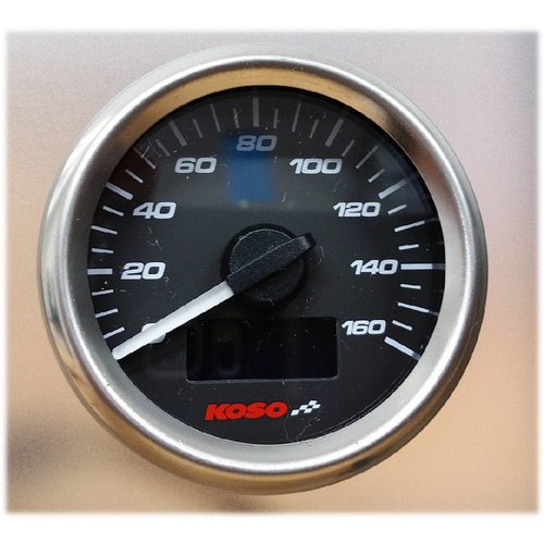 KOSO (max. 160 km/h) D48 GP Style Tachometer, Benzinmesser, ODO