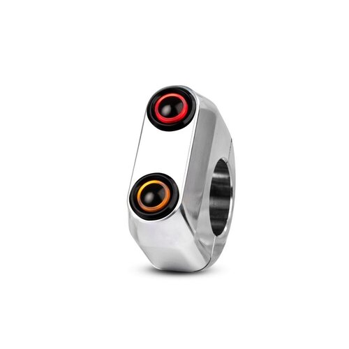 Rebelmoto REBEL SWITCH 2 button LED – polished 1"