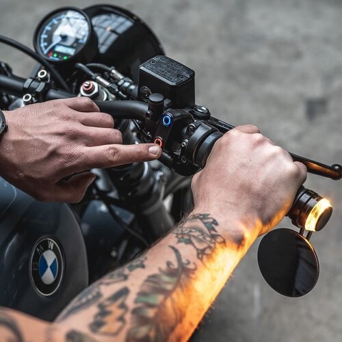 Rebelmoto REBEL SWITCH 2 button LED – polished 1"