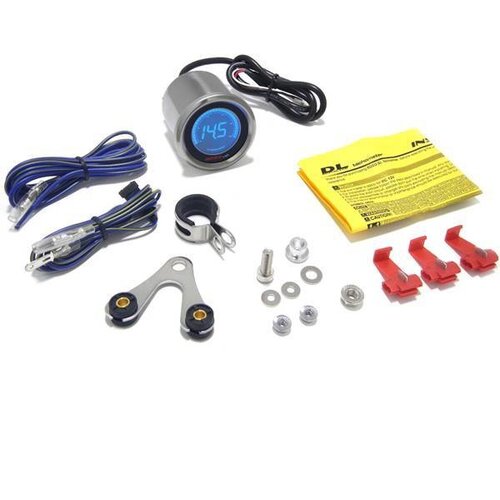 KOSO Compte-tours DL-01R 48 mm (noir avec affichage LCD bleu)