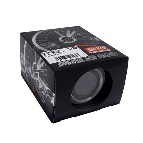 KOSO DL-01R D48 Tachometer (Black LCD - blue)