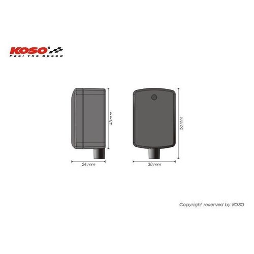 KOSO Mini indicateur de rapport avec rétroéclairage