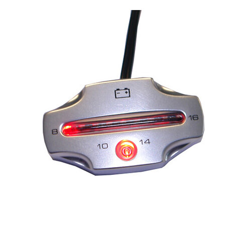 KOSO CNC voltmeter - zilver