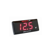 Voltmeter SUPER SLIM rot