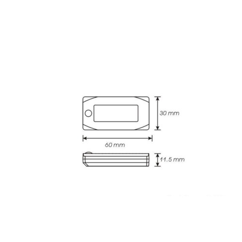 KOSO Uhr Mini 3 (mit Hintergrundbeleuchtung)