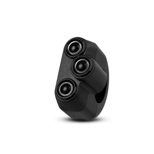 REBEL SWITCH 3-Tasten-LED - Schwarz 22 mm