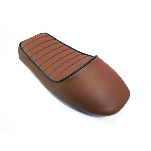 Tuck N' Roll Cafe Racer Seat Cadillac Brown