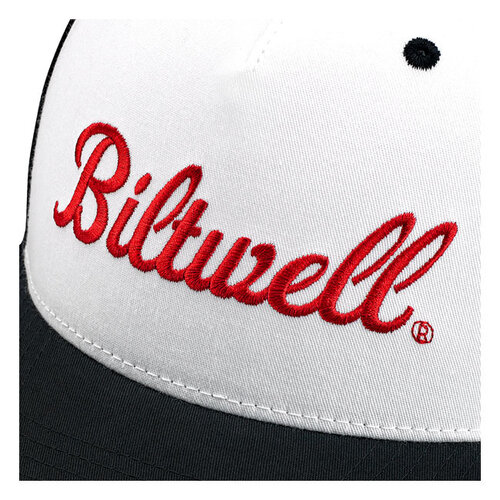Biltwell Logo Snapback Cap Black/White/Red