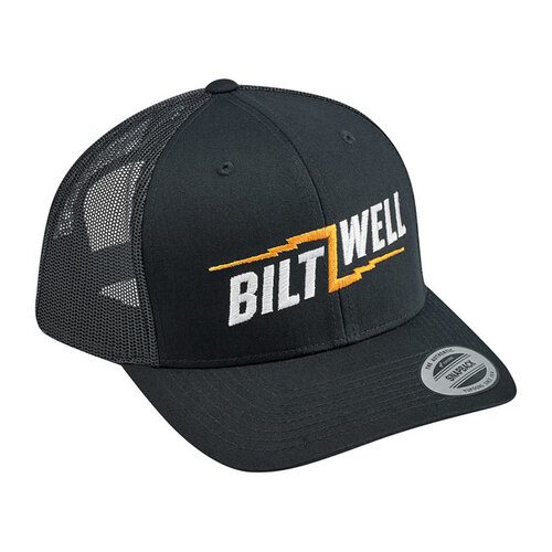 Biltwell Casquette Bolts 2 Snapback Noir / Blanc / Orange