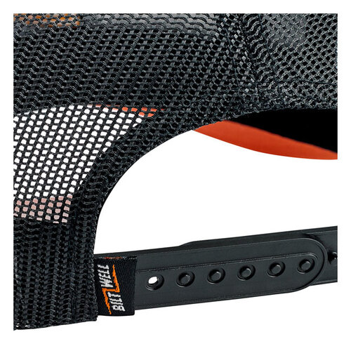 Biltwell Bolts 2 Snapback Cap Schwarz / Weiß / Orange