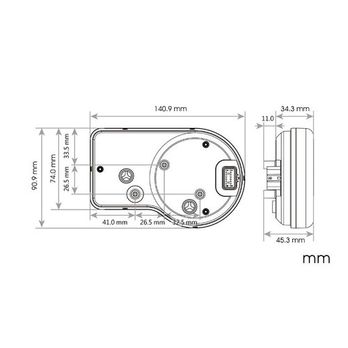 KOSO Compteur / compte-tours multifonction RX3