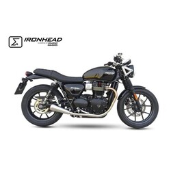 Ironhead silencer geborsteld roestvrij staal, gemerkt E