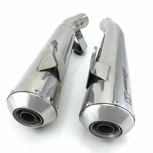 Ironhead demper voor Triumph Bonneville T120, 16- Chrome E-gemarkeerd