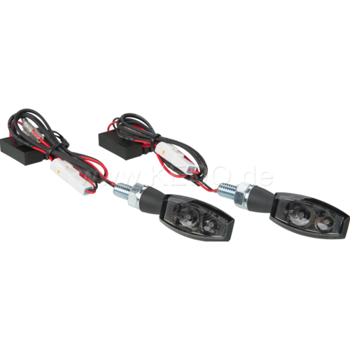 Kedo Wrenchmonkees "Monkeebeast" LED Turn Signal 'Blaze', Black Metal Housing