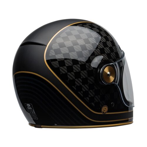 Bell Bullitt Carbon Helm RSD Check-It Mat / Glans Zwart