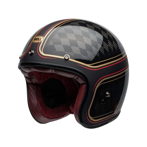 Bell Custom 500 Carbon RSD Checkmate Matt/Gloss Black/Gold