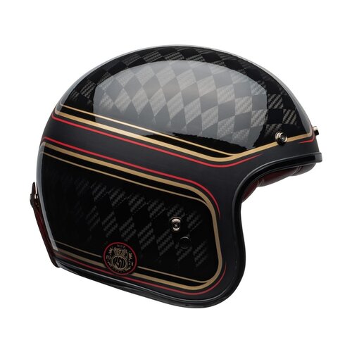 Bell Custom 500 Carbon RSD Checkmate Matt/Gloss Black/Gold