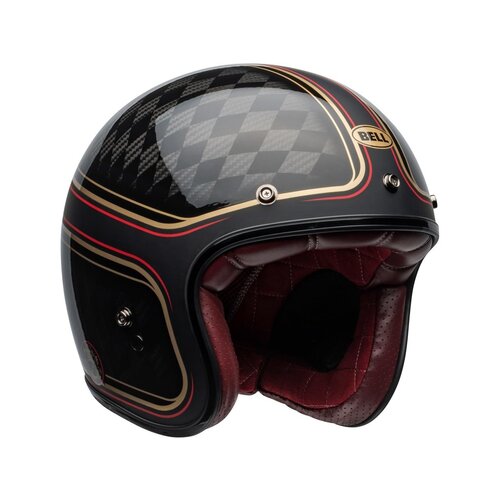 Bell Custom 500 Carbon RSD Checkmate Matt/Gloss Black/Gold