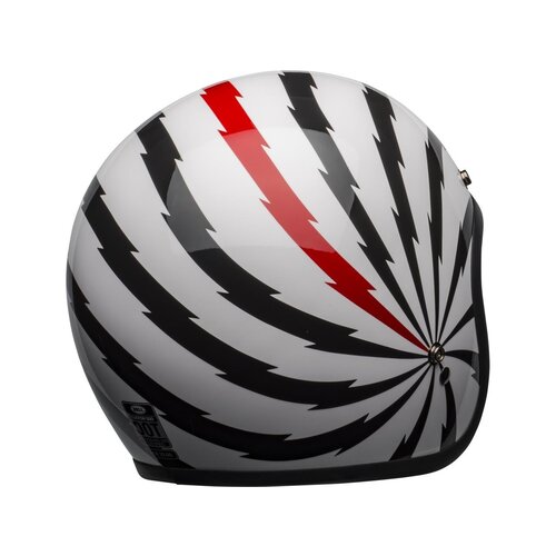 Bell  Custom 500 DLX SE Helm Vertigo Glanzend Wit / Zwart / Rood