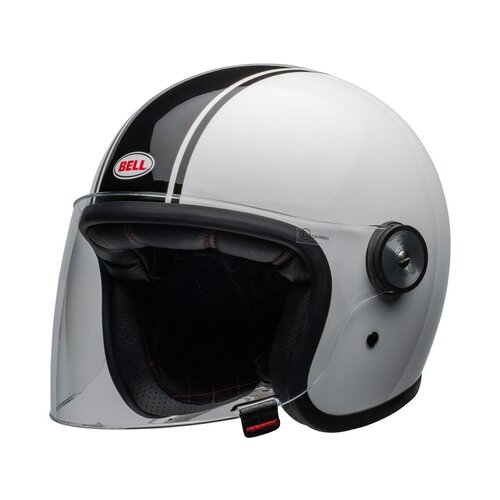 Bell Riot Helm Rapid Gloss Weiß / Schwarz