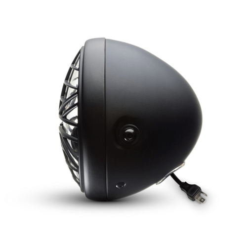 7 " Matte Black Multi Projector LED Headlight + Union Jack Cover