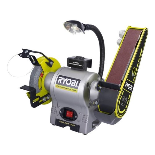 Ryobi 370W Ponceuse et meuleuse d'établi RBGL650G