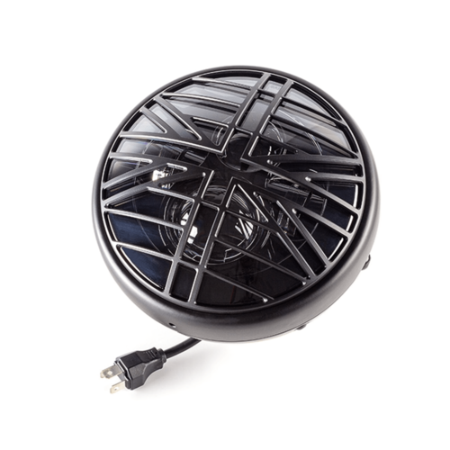 7 " Matte Black Multi Projector LED Headlight + Union Jack Cover