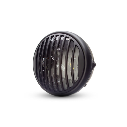 7 " Matte Black Multi Projector LED Headlight + Vent Cover
