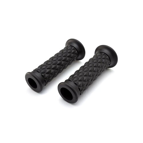 Black Diamond Cafe Racer Style Hand Grips - 7/8" (22 mm)