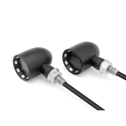 DERBY Black + Contrast CNC Machined Classic Mini LED Turn Signals