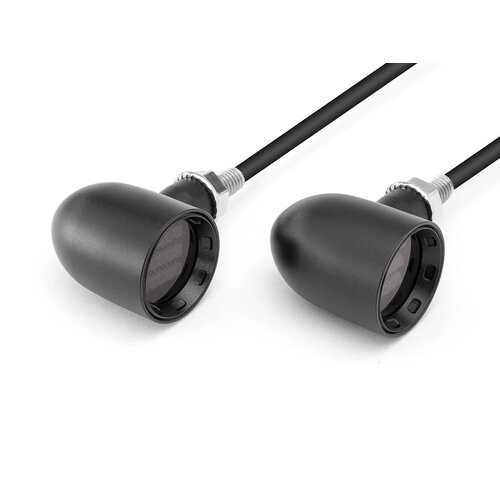 DERBY Black  CNC Machined Classic Mini LED Turn Signals
