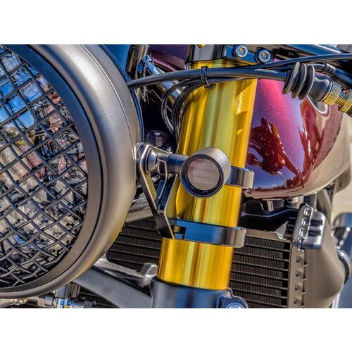 DERBY Black  CNC Machined Classic Mini LED Turn Signals