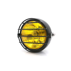 6.3" Headlight Yellow / Black - Metal Type 15