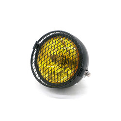 6.3" Headlight Yellow / Black - Metal Type 16