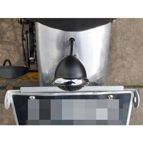 Smoke Achterlicht LED type Bates Style 2 Chrome  Zwart