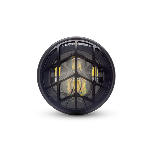 7  "Matte Black Multi Projektor LED Scheinwerfer +  Tiretrack Cover