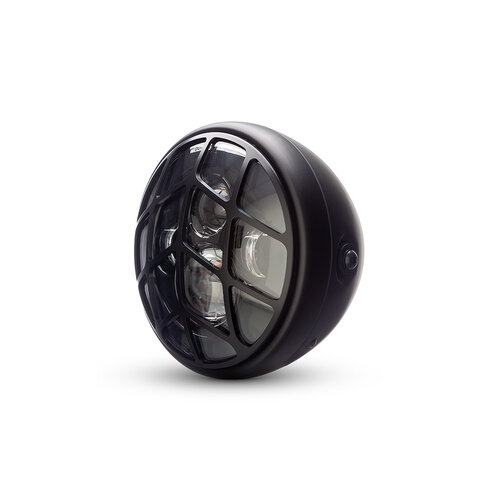Phare à LED 7 " avec multiprojecteur noir mat et grille Tiretrack