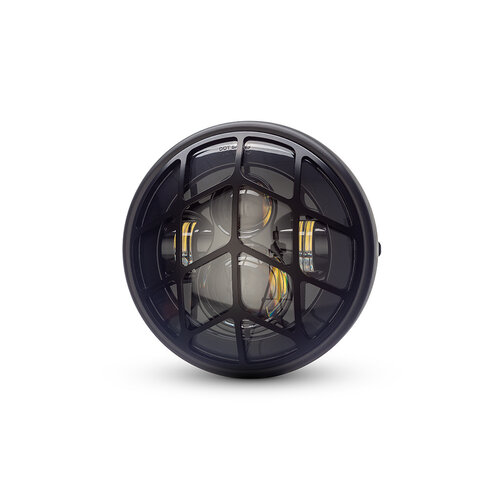 Phare à LED 7 " avec multiprojecteur noir mat et grille Tiretrack