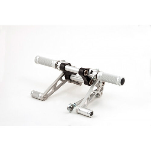 LSL Triumph 865 Thruxton 05-15 Kit de commandes reculées Noir/argent