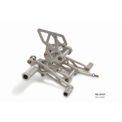 Suzuki SV1000 03-06 Kit de commandes reculées Noires/Argent