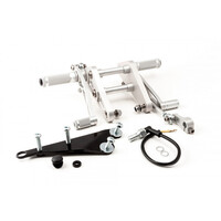 Triumph Bonneville 01> Rear Set Black/Silver