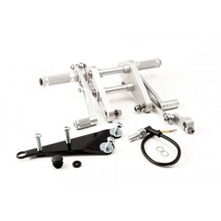 Triumph Bonneville 01> Kit de commandes reculées Noires/Argent