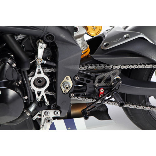 LSL Triumph Daytona/Street Triple <12 Fußrastenanlage Schwarz