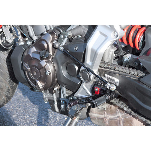 LSL Yamaha MT-07/XSR700 2-Slide Kit de commandes reculées Noires