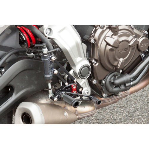 LSL Yamaha MT-07/XSR700 2-Slide Rear Set Black