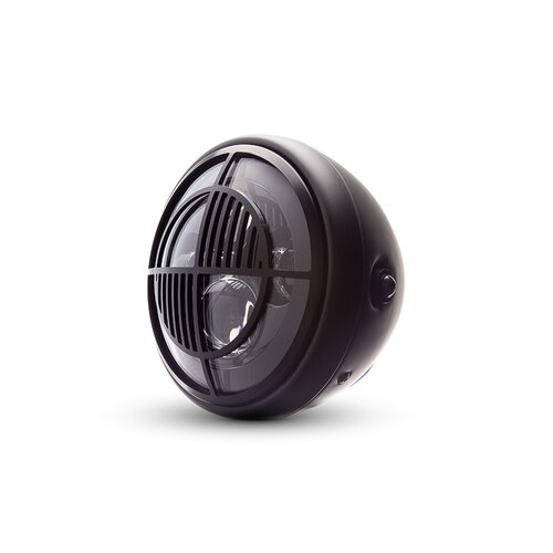 7 " Matte Black Multi Projector LED Headlight + Beemer Cover